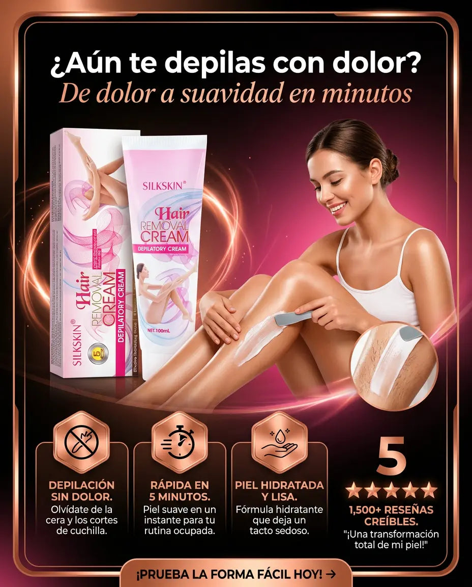 Crema Depilatoria Instantánea – Piel Suave y Sin Vello en Minutos