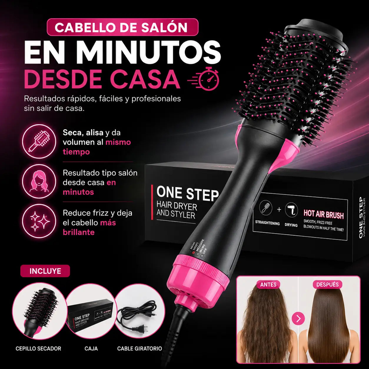 Logra un cabello liso, brillante y con volumen en solo minutos desde casa