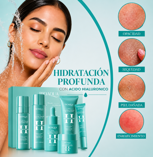 Kit Acido Hialuronico 6 en 1: Recupera la Hidratación de tu Piel en Solo 7 Días