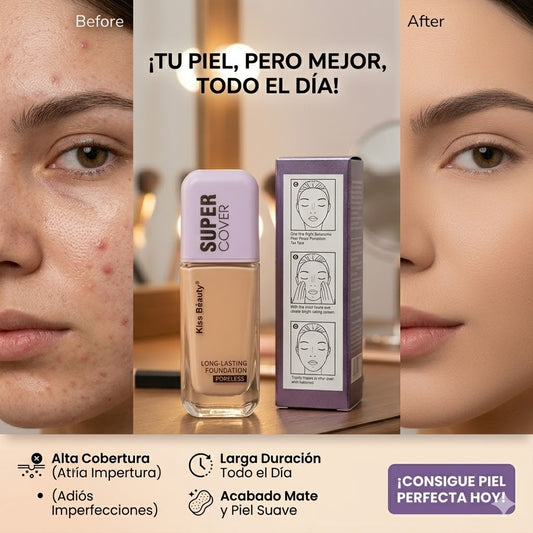 BASE MAQUILLAJE KISS BEAUTY| Mantén tu piel perfecta